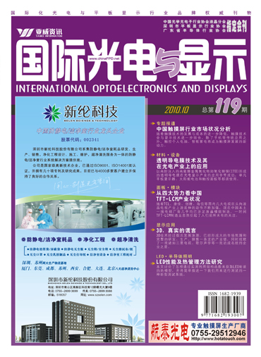2009年度中國觸摸屏行業市場狀況分析