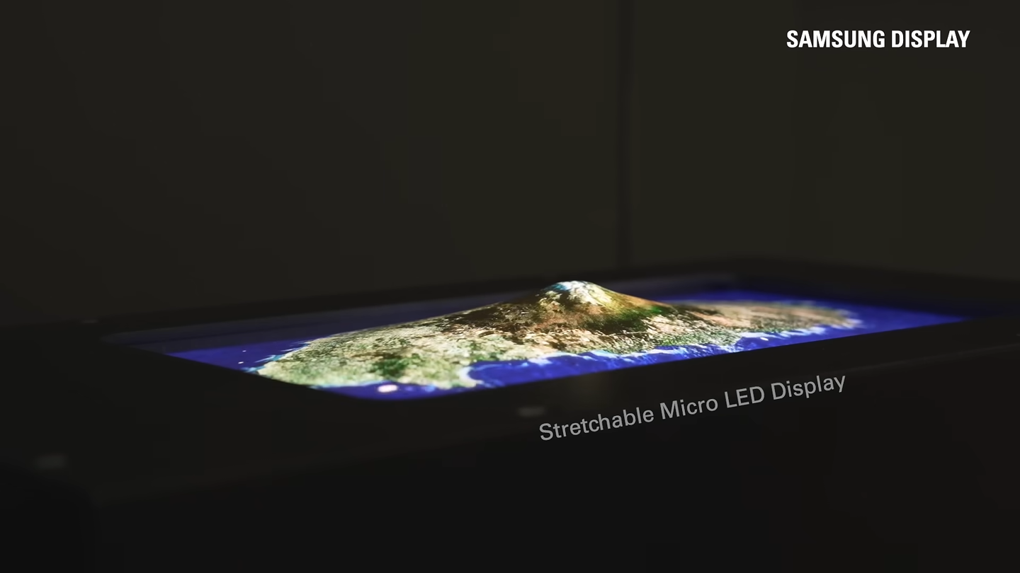 業(yè)界領(lǐng)先 25% 伸長率，三星顯示展示可向外拉伸 Micro LED 屏幕原型