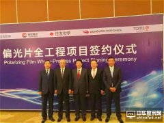 東旭光電20億元偏光片項目落地無錫