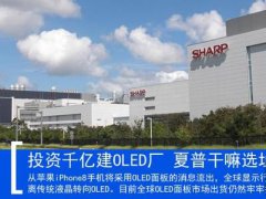 投資千億建OLED廠 夏普為何選址在中國？